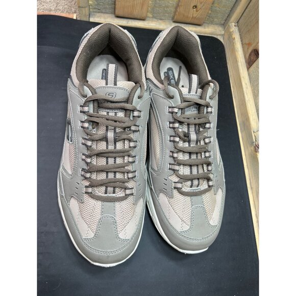 Skechers Mens Sneakers Size 12 Gray Memory Foam Athletic Walking Shoes - Picture 3 of 8